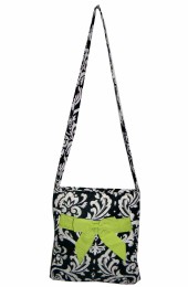 Quilted Messenger Bag-DQM1717/LIME